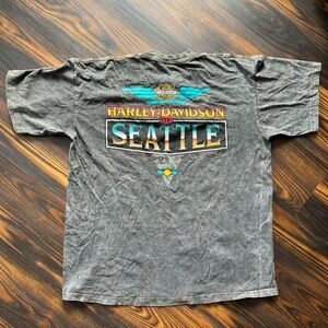 VTG Harley Davidson of Seattle button tee